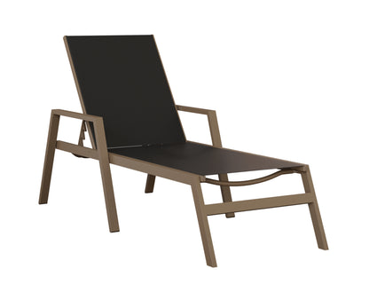 Vida Sling Chaise Lounge With Arms