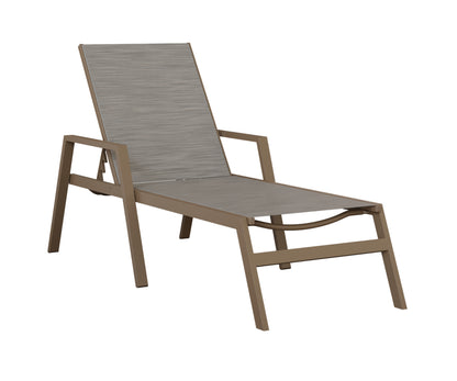 Vida Sling Chaise Lounge With Arms