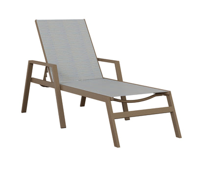 Vida Sling Chaise Lounge With Arms