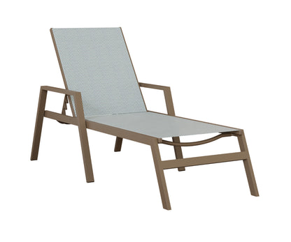 Vida Sling Chaise Lounge With Arms