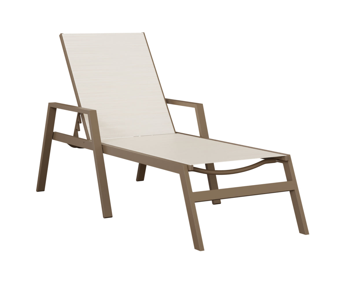 Vida Sling Chaise Lounge With Arms