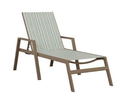 Vida Sling Chaise Lounge With Arms