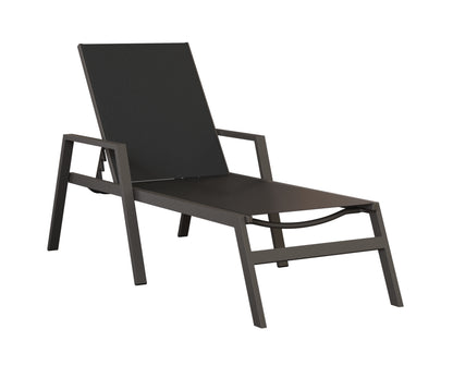 Vida Sling Chaise Lounge With Arms
