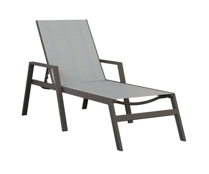 Vida Sling Chaise Lounge With Arms