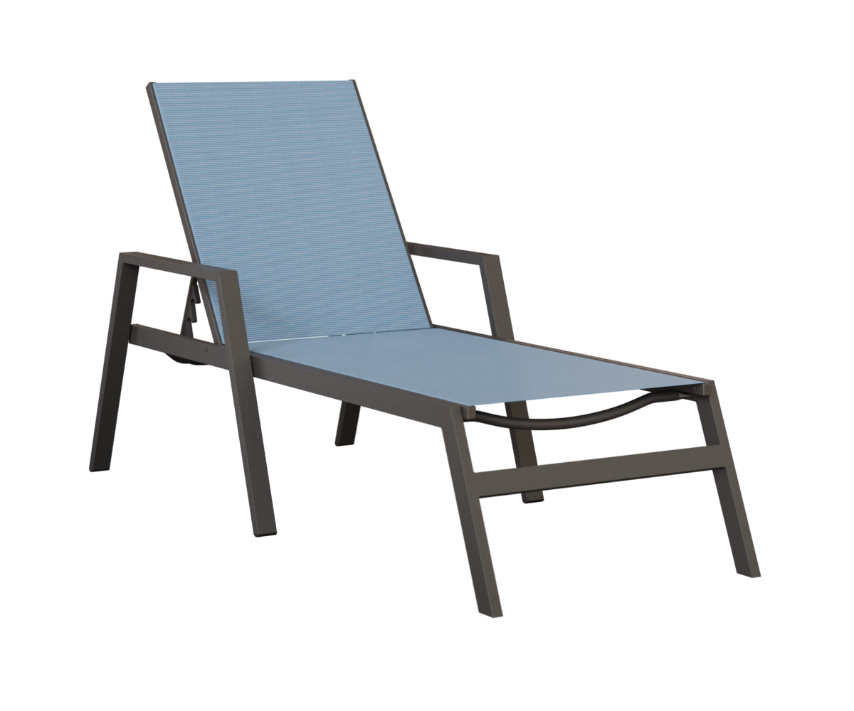 Vida Sling Chaise Lounge With Arms