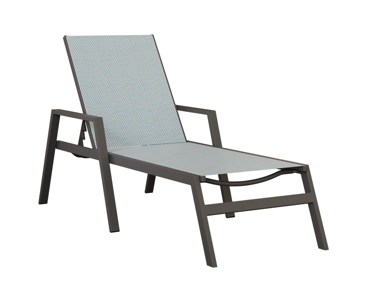 Vida Sling Chaise Lounge With Arms