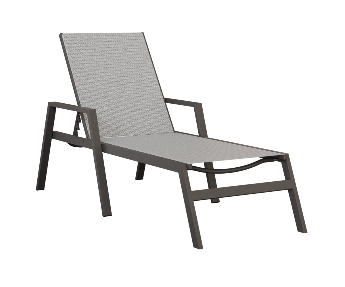 Vida Sling Chaise Lounge With Arms