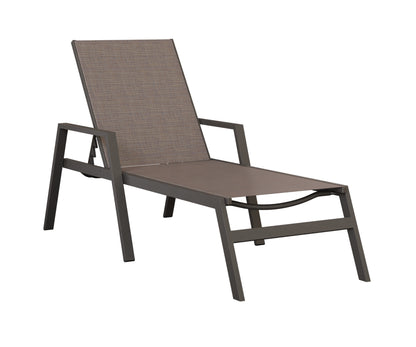 Vida Sling Chaise Lounge With Arms