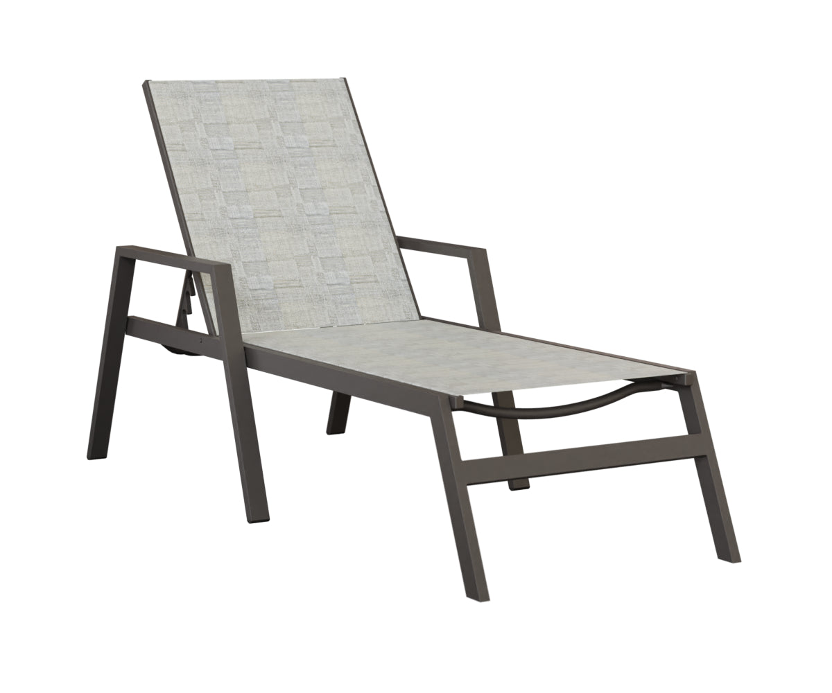 Vida Sling Chaise Lounge With Arms