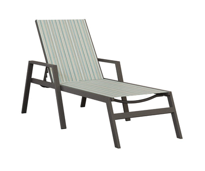 Vida Sling Chaise Lounge With Arms