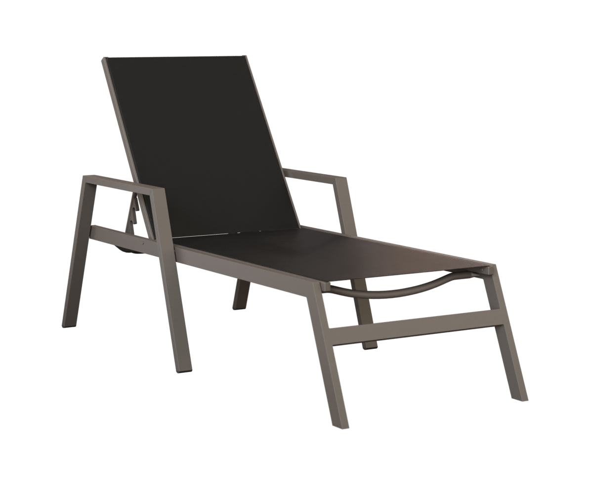 Vida Sling Chaise Lounge With Arms