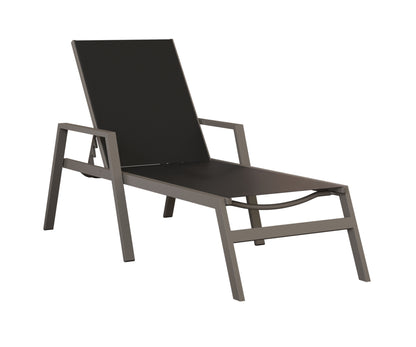 Vida Sling Chaise Lounge With Arms