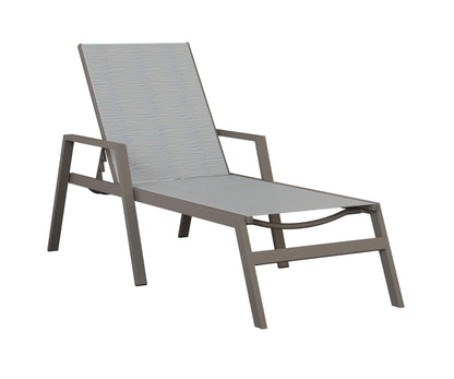 Vida Sling Chaise Lounge With Arms