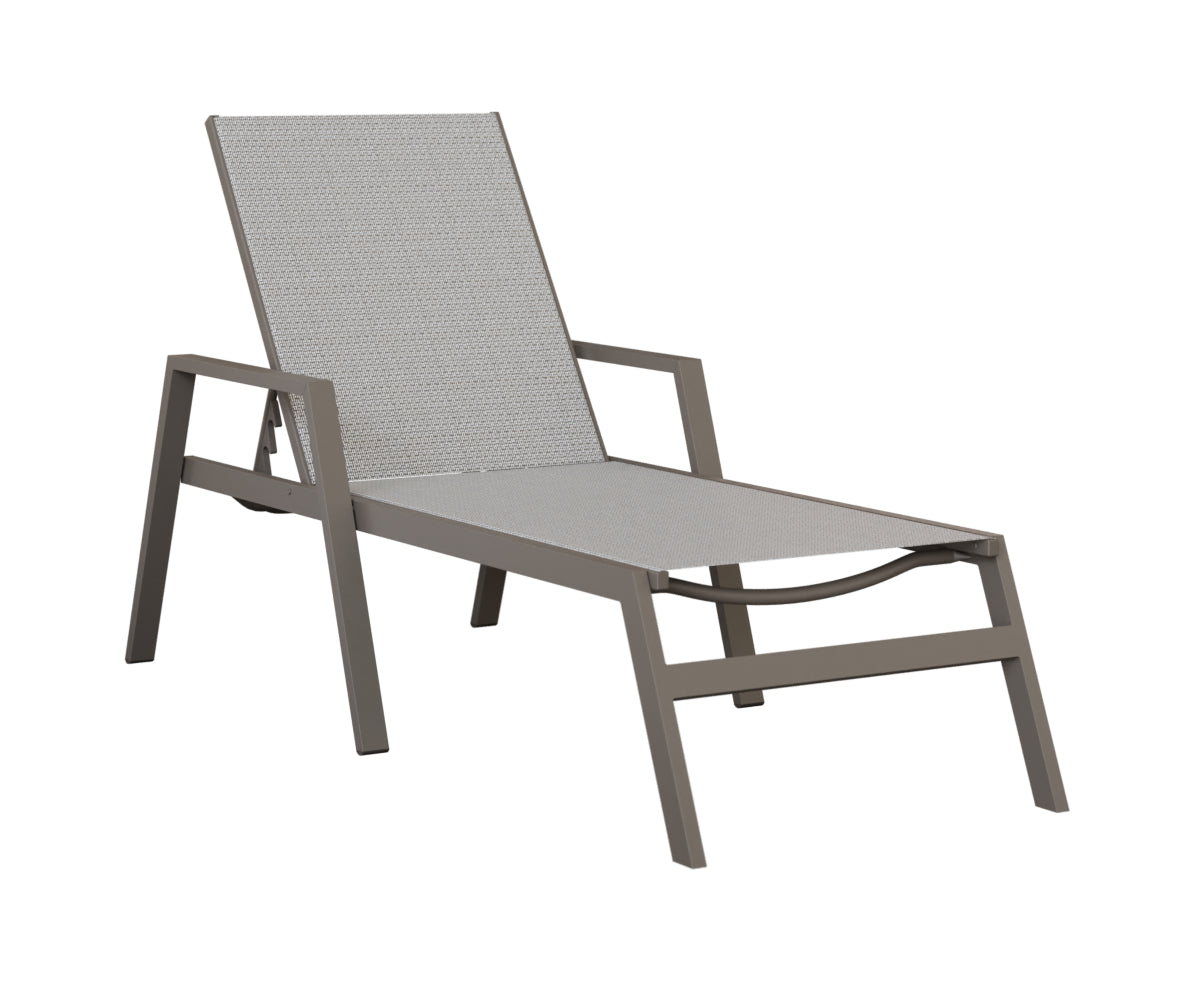 Vida Sling Chaise Lounge With Arms