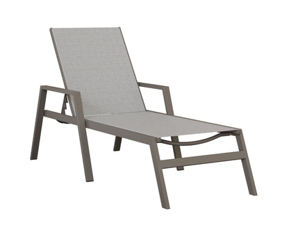 Vida Sling Chaise Lounge With Arms