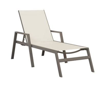 Vida Sling Chaise Lounge With Arms