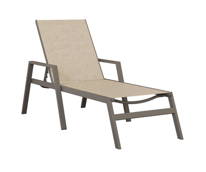Vida Sling Chaise Lounge With Arms