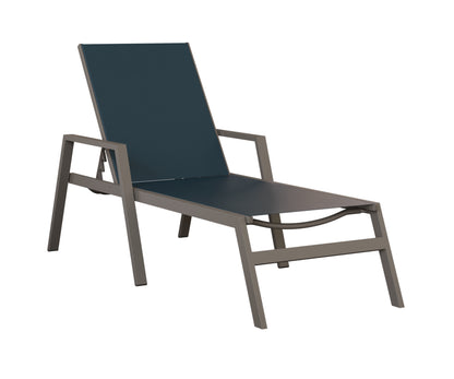 Vida Sling Chaise Lounge With Arms