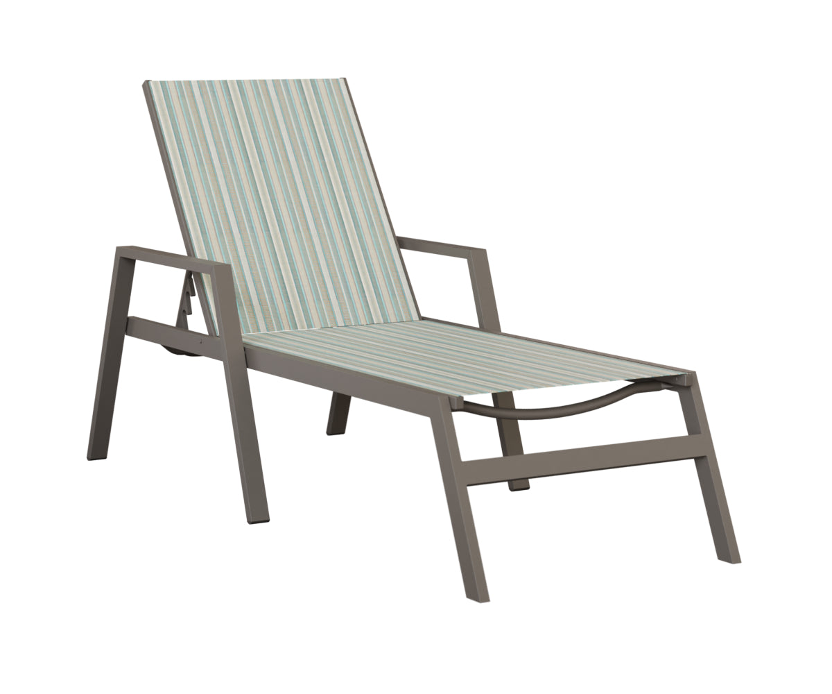 Vida Sling Chaise Lounge With Arms