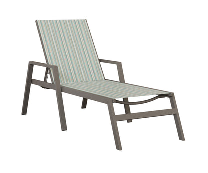 Vida Sling Chaise Lounge With Arms