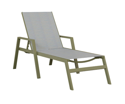 Vida Sling Chaise Lounge With Arms