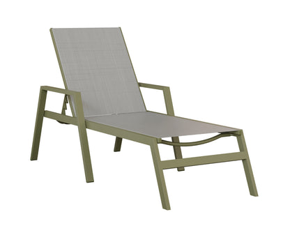 Vida Sling Chaise Lounge With Arms