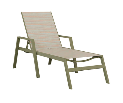 Vida Sling Chaise Lounge With Arms