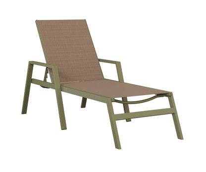 Vida Sling Chaise Lounge With Arms