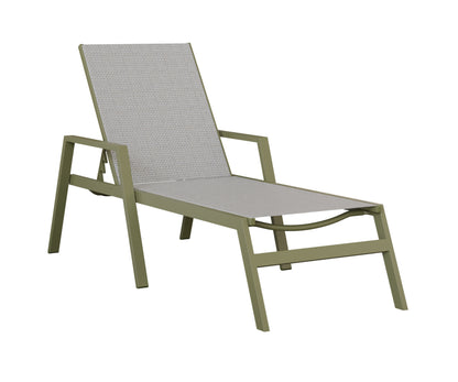 Vida Sling Chaise Lounge With Arms