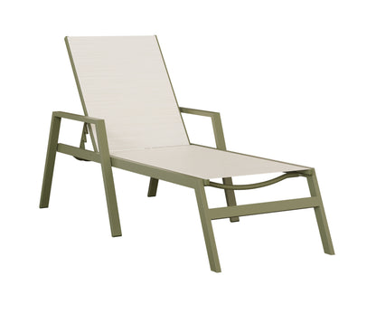 Vida Sling Chaise Lounge With Arms