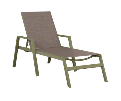 Vida Sling Chaise Lounge With Arms
