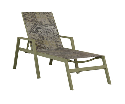 Vida Sling Chaise Lounge With Arms