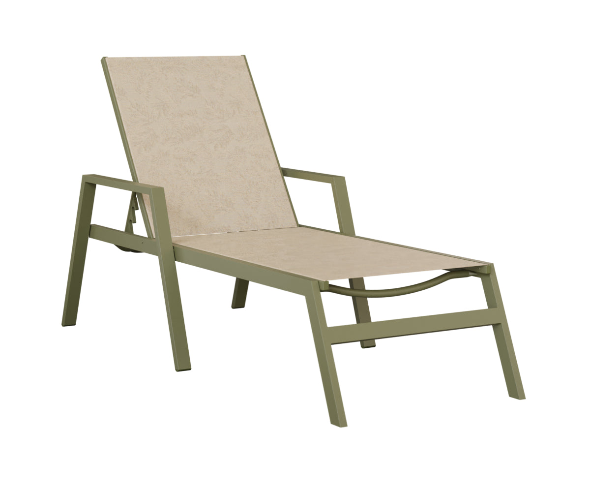 Vida Sling Chaise Lounge With Arms