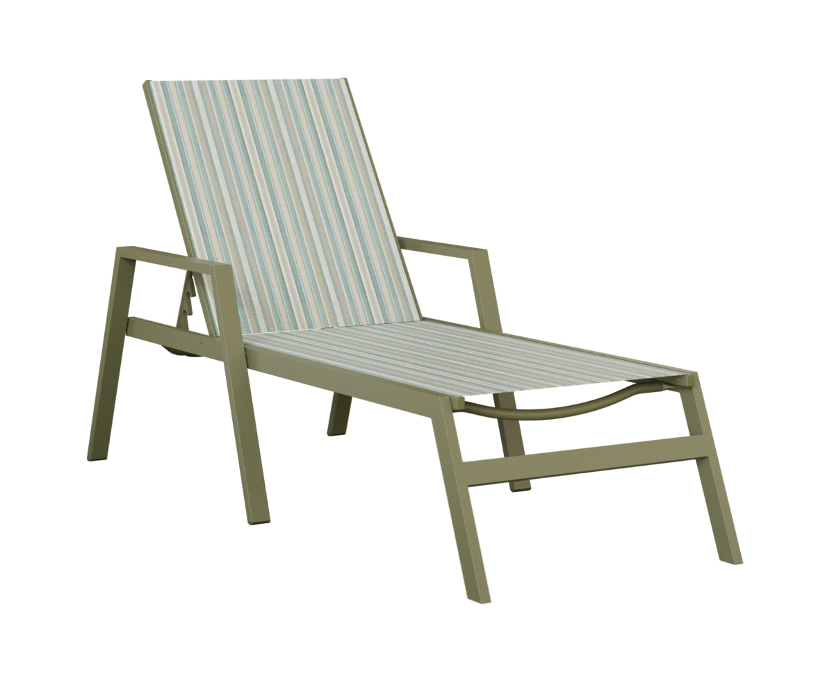 Vida Sling Chaise Lounge With Arms