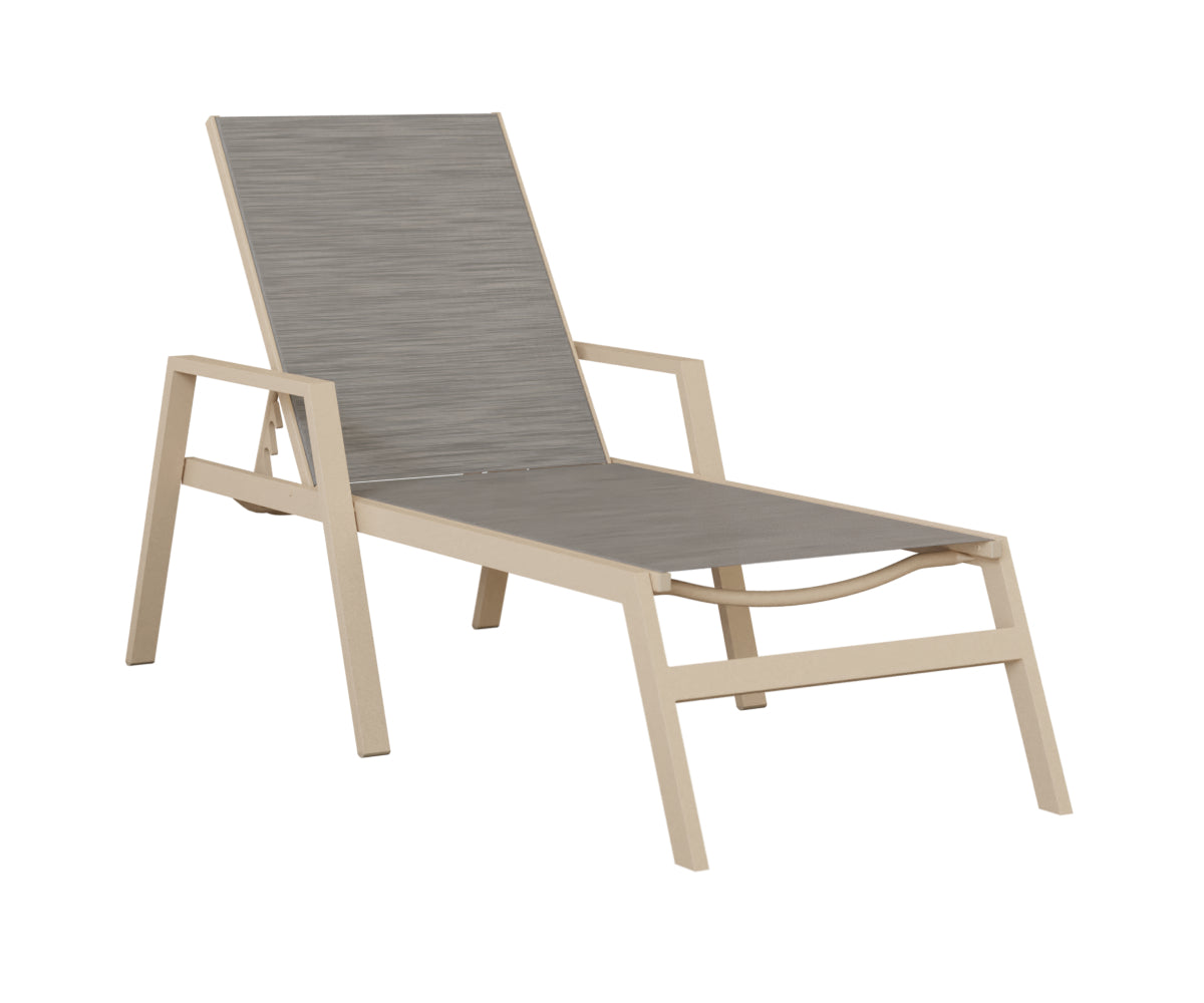 Vida Sling Chaise Lounge With Arms