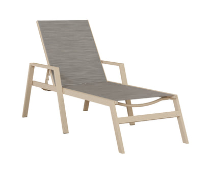 Vida Sling Chaise Lounge With Arms