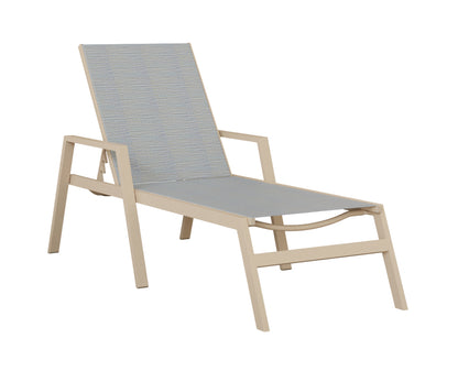 Vida Sling Chaise Lounge With Arms