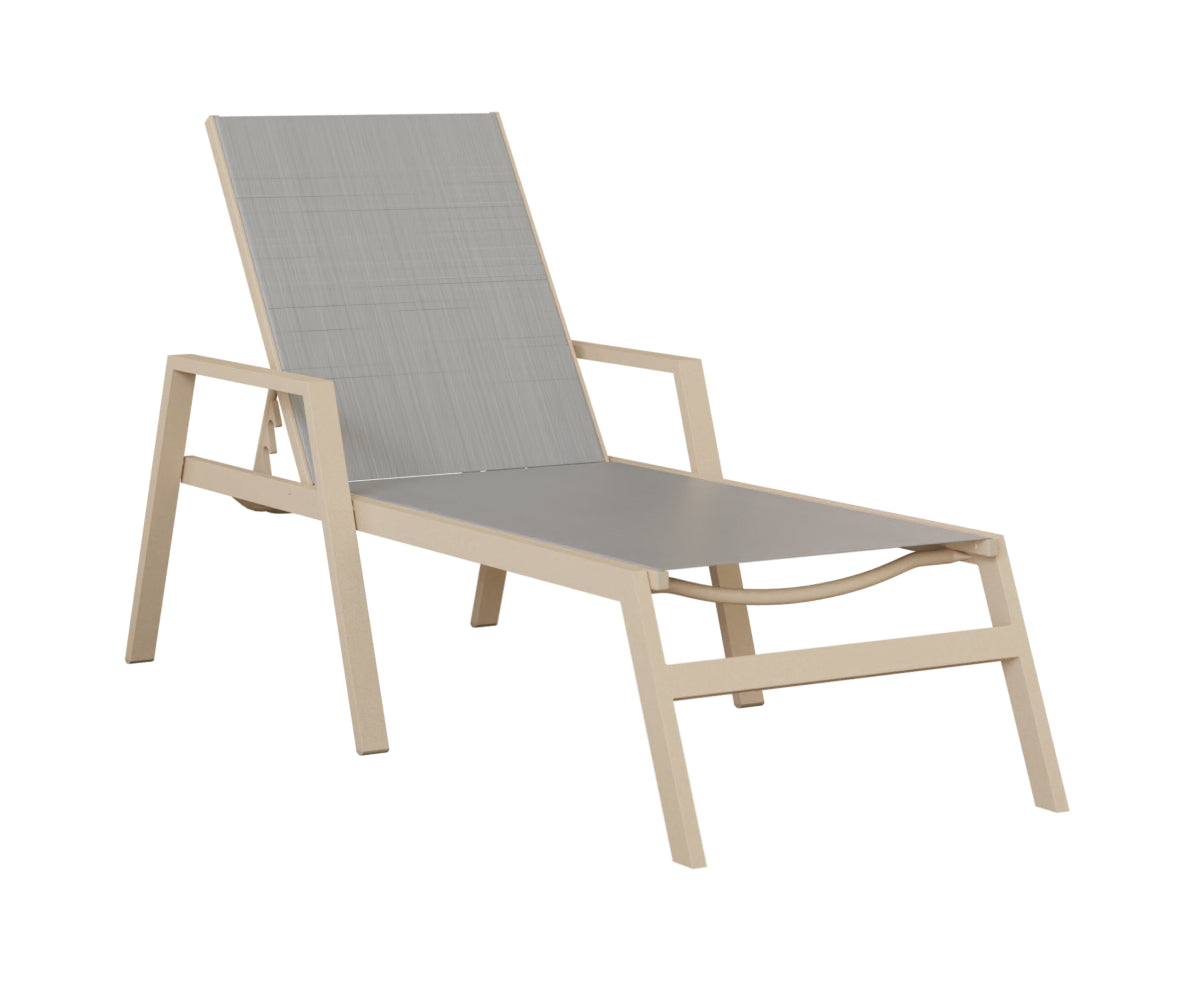 Vida Sling Chaise Lounge With Arms