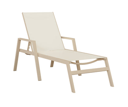 Vida Sling Chaise Lounge With Arms