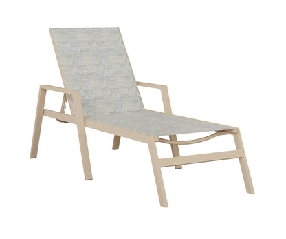 Vida Sling Chaise Lounge With Arms