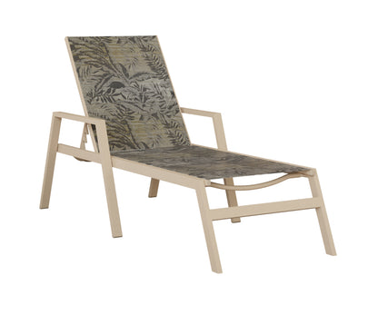 Vida Sling Chaise Lounge With Arms
