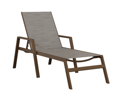 Vida Sling Chaise Lounge With Arms
