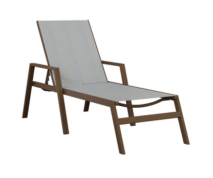 Vida Sling Chaise Lounge With Arms