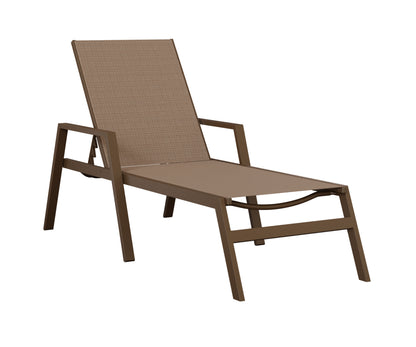 Vida Sling Chaise Lounge With Arms