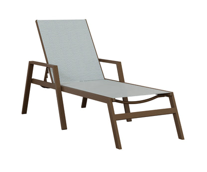 Vida Sling Chaise Lounge With Arms