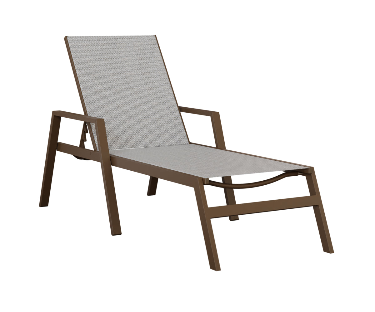 Vida Sling Chaise Lounge With Arms