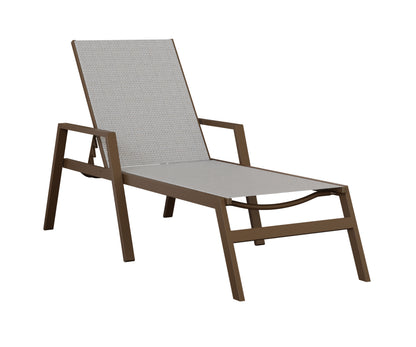 Vida Sling Chaise Lounge With Arms