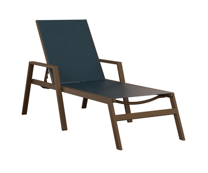 Vida Sling Chaise Lounge With Arms