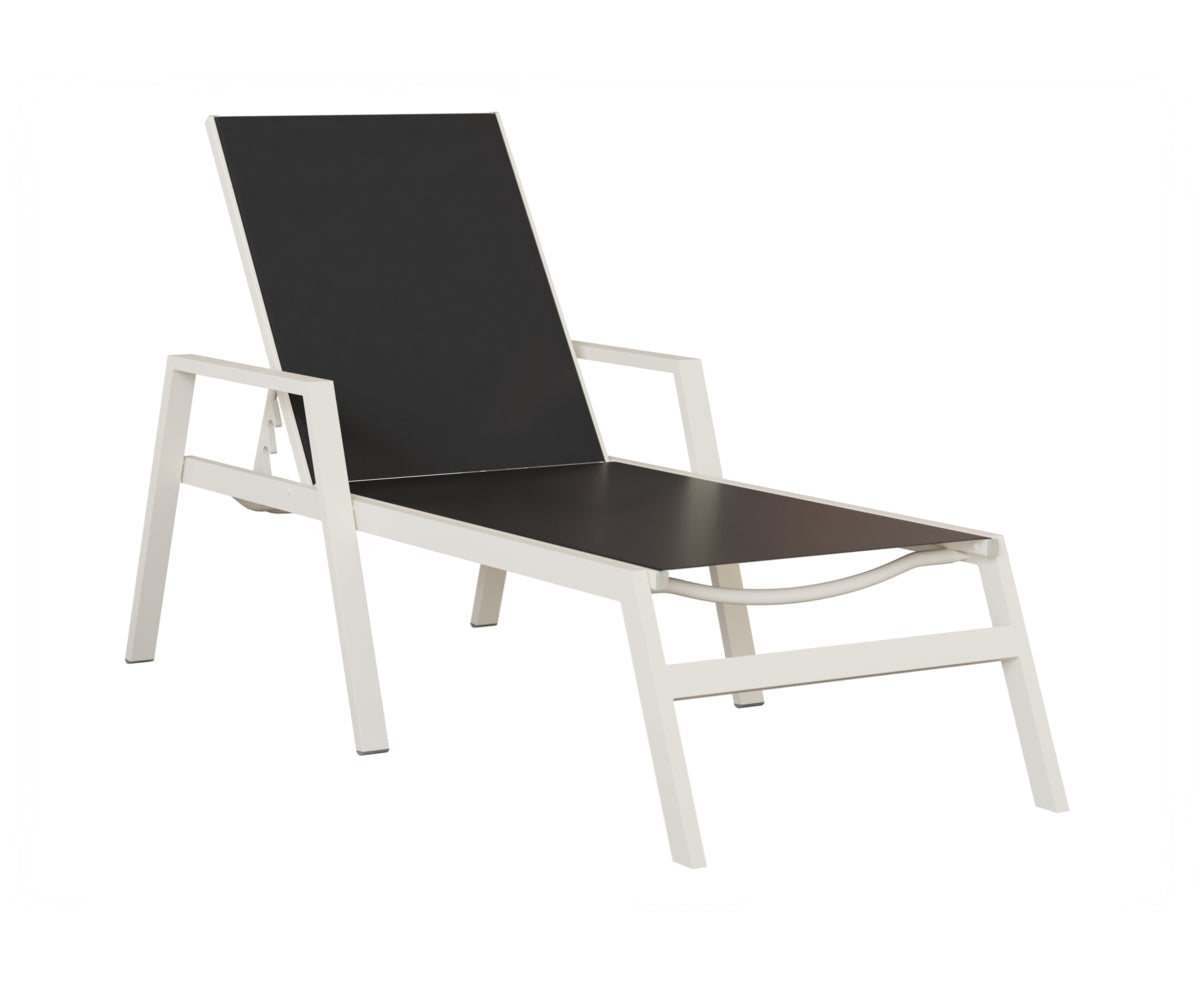 Vida Sling Chaise Lounge With Arms
