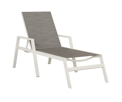 Vida Sling Chaise Lounge With Arms